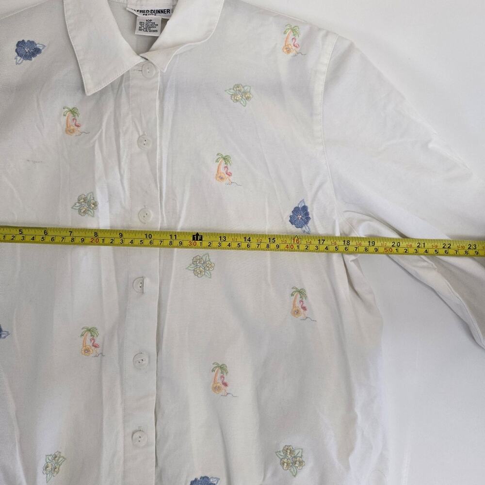 Vintage Alfred Dunner Embroidered Tropical Theme Jacket Women’s Size 10P - Picture 6 of 7